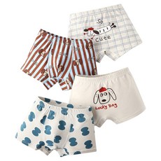 IBboom 兒童可愛小狗四角褲4件組 C115