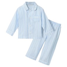 유니프랜드 아동용 베이직ST 거즈 9부 잠옷 상하의 세트