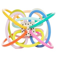 MANHATTAN TOY Winkel Color Pop 固齒器 觸覺發展玩具, 1個, 混合顏色, 單品