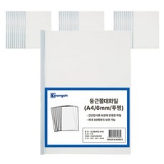 영오 둥근쫄대화일 6mm, 투명, 30개 투명, 30개