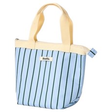 모던하우스 디어데이 심플 스트라이프 보온보냉 토트백, 블루, 1개