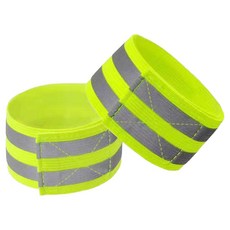 코지웰 야간 런닝 안전밴드 반사 팔찌, 그린, 2개