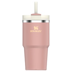 스탠리 퀜처 H2.0 플로우 스테이트 텀블러, 피치 로즈, 591ml, 1개