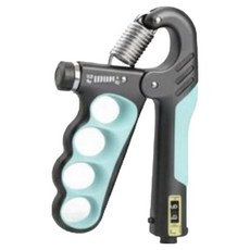 더메이크 강도조절 무소음 손 악력기, 1개, 스카이블루