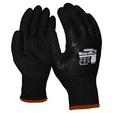 핸드맥스 워머니트 프로 겨울 방한장갑 스마트폰터치 방수 코팅장갑 양손세트 M, 블랙, 1세트