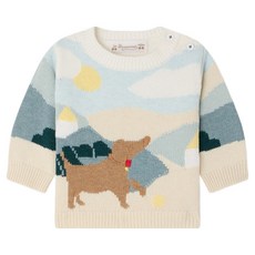 Bonpoint ALMIRE 棉與喀什米爾套頭衫 S06YJUK00001