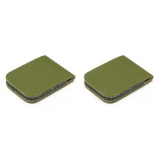 미소로운 자석 북마크 8 x 3 cm, 그린, 2개