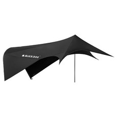 BLACKDOG 퀵 오픈 캠핑 돔형 캐노피 확장형 타프 BD039, 블랙