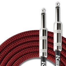 KIRLIN Key Clean 吉他 電吉他 貝斯 樂器 導線 針織 朱紅色, 1個