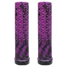 TRVL 混色單速自行車手把套 2入, 紫色 + 黑色, 1個