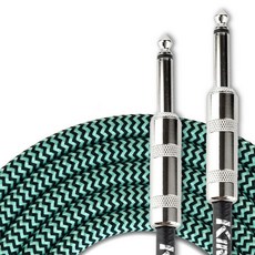 KIRLIN Keyclean 吉他 電吉他 貝斯 樂器 導線 編織 湖水藍, 1個