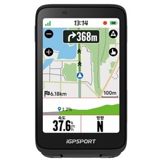 iGPSPORT BiNavi 자전거 터치스크린 GPS 내비게이션, 1개, 블랙 1개, 블랙
