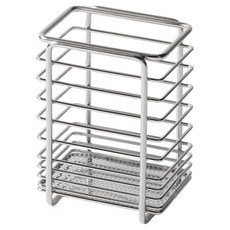 JAJU 不鏽鋼絲餐具筒, 鋼灰色, 1個