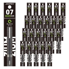 JAVAPEN Jium 3 Gel 可擦拭原子筆筆芯 0.7mm, 黑色, 24個