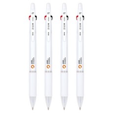 JAVAPEN Jium 3 Gel 可擦拭原子筆 0.7mm, 白色, 4個