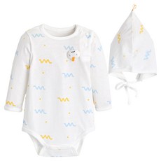 moimoln 新生兒用捲毛竹纖維單件包屁衣套組 M251BUN04P