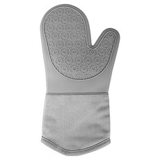 KOVIRA 내열성 좋은 실리콘 오븐장갑 15.5 x 34.5 cm, 그레이, 1개