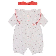 agabang 新生兒用 Benabamboo 七分連身衣 + 髮帶 + 包裝 + 提袋 禮盒組