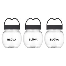 Blubar 刻度標示Tritan愛心蓋迷你搖搖杯, 黑色, 3個, 250ml
