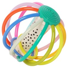 MANHATTAN TOY Color Pop哨音球固齒器 觸覺發展玩具, 1個, 混合色, 單品