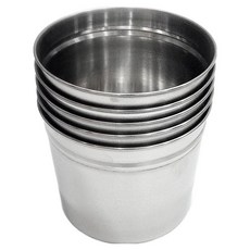 illy 營業用不鏽鋼骨頭醬料罐 中型, 單一顏色, 5個