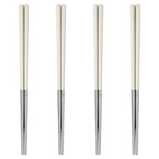 kitchen U 彩色不鏽鋼真空筷 24.5cm, 米色, 4個, 單品