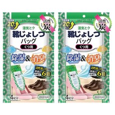 全球倉 鞋子專用 香氛消臭除濕袋 綠茶味 4個, 100g, 2套