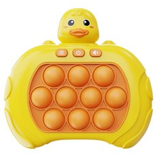 루아르모 스피드킹 미니 휴대용 팝잇 푸쉬팝 게임기, 오리, 1개