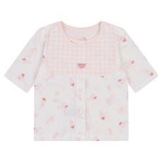 아가방 신생아용 뽀오징코 7부 오픈 면 내의 상하의 + 턱받이 + 포장 + 쇼핑백 선물세트
