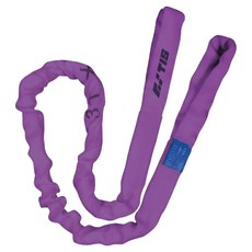 TIS 산업용 라운드 슬링 벨트 아이 & 아이 고리형 1T 퍼플, 1개