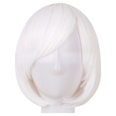 마다꾸미 단발머리 데일리 전체가발, 19 화이트사이드뱅, 1개