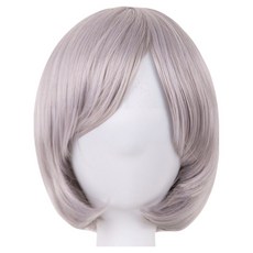 마다꾸미 단발머리 데일리 전체가발, 18 실버사이드뱅, 1개