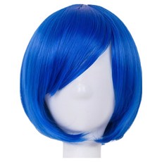 마다꾸미 단발머리 데일리 전체가발, 25 로얄블루사이드뱅, 1개