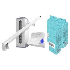 夏可林 馬桶清潔棒 + 補充包 60入 + 分裝瓶居家組合, 白色, 1套