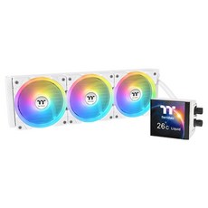 thermaltake 曜越 MAGFloe 360 Ultra ARGB Sync CPU 散熱器, 雪花, 1個, CL-W433-PL12SW-A