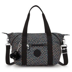 kipling 幾何印花手提側背包 KPKI56567FP10OS, 黑色