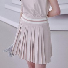 HALEY 여성용 요꼬 허리 주름 플리츠 큐롯 스커트 HUCWK1216