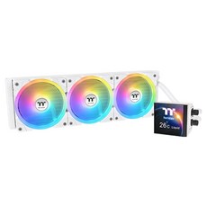 thermaltake 曜越 MAGFloe 420 Ultra ARGB Sync CPU 散熱器, CL-W452-PL14SW-A, 雪白, 1個