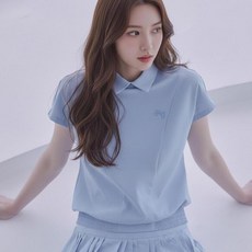 HALEY 女款落肩翻領短袖T恤 HUCWT1126