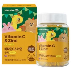 네추럴라이즈 비타민C 앤 아연 꾸미, 60정, 1개