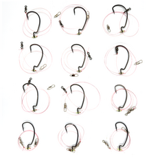 海洋之夢 比目魚之夢 大容量 Down Shot 釣組 寬腹鉤, 12個, 1入