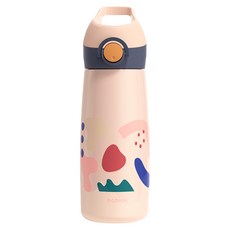 bablov 花伴森 316兒童運動保溫瓶, 櫻花粉, 1個, 480ml