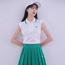 HALEY 여성용 요꼬 카라 민소매 티셔츠 HUCKT1130