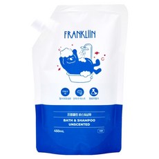 FRANKLIIN 바스 앤 샴푸 리필, 1개, 450ml