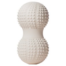 Sikrichy 腰部背部腿部伸展放鬆花生型按摩滾輪, 牛奶白