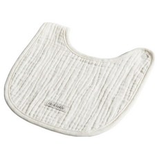 리뗀클로르 똑딱이 거즈 아기 턱받이, 아이보리, 1개입, 1개