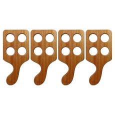 부엌다옴 마호가니 항균 원목 에그트레이 4구, 우드, 4개