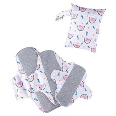 幸福夢想 防漏可水洗衛生墊 類型4 + 收納袋組合, 1套, S + M + L