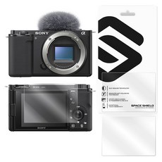 SPACE SHIELD 相機 Armor Flex 液晶螢幕保護鋼化玻璃貼 3片組 Sony ZV-E10, 1套, 單一商品