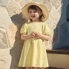 agabang 莉莉雞眼刺繡短袖連身裙